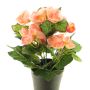 Begonia artificiale HETIAN, salmone, 25 cm