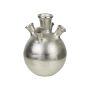 Vaso da fiori BELMIRA con 5 fori, alluminio, argento, 28cm, Ø20cm
