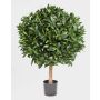 Alloro artificiale TIBERIUS, tronco vero, frutti, verde, 100cm, Ø80cm