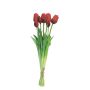 Bouquet di tulipani artificiali LONA, rosso-nero, 45 cm, Ø15 cm