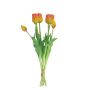 Bouquet di tulipani artificiali LONA, giallo-arancione, 45 cm, Ø15 cm