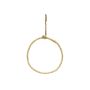 Anello decorativo in metallo HELIJIA da appendere, floccato, bianco, Ø15cm