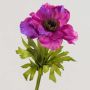 Anemone di simulazione FRANCA, fucsia, 35cm, Ø9cm