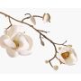 Magnolia artificiale KOSTAS, bianco, 55cm, Ø6-8cm