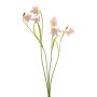 Ramo artificiale di Dendrobium PITARA, rosa-bianco, 50 cm