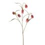 Fiore in tessuto a forma di scacchiera TIMANO, rosso-rosa, 60cm