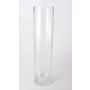 Vaso da terra cilindrico in vetro SANSA AIR, trasparente, 100cm, Ø20cm