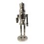 Figura decorativa Schiaccianoci RUNAR, argento, 15x15x47,5cm