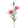 Ramo decorativo di giglio tigrato RAISA, rosa-bianco, 85 cm, Ø 17-18 cm