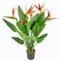 Strelitzia artificiale KUSUMA, arancione-viola, 100cm