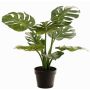Philodendron Monstera Deliciosa pianta artificiale QUENTEA, vaso decorativo, 60cm
