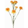 Ramo finto garofano PIARA, arancione-giallo, 60cm, Ø3-5cm