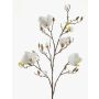 Ramo di magnolia artificiale LILO, crema, 110cm, Ø5-9cm