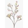 Ramo di magnolia artificiale LILO, bianco-rosa, 110cm, Ø5-9cm