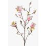 Ramo di magnolia artificiale LILO, fucsia-bianco, 110cm, Ø5-9cm