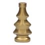 Albero di Natale decorativo a forma di bottiglia BORLA, vetro, oro opaco, 7,2x4,3x15cm