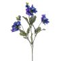 Ramo artificiale di viole del pensiero SKAILA, blu-lilla, 55 cm