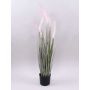 Erba decorativa per lampade PARIDKO con pannocchie, rosa-verde, 90cm