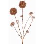 Ramo artificiale di skimmia LOBUS, rame, 90cm, Ø4-8,5cm
