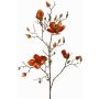 Ramo di magnolia artificiale in velluto JACKA, arancione, 105cm