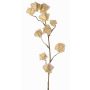 Ramo artificiale di physalis AINOS, frutti, glitter, crema, 80cm