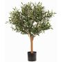 Olivo artificiale ZISGÖ, frutti, tronco vero, 85cm