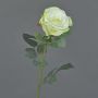 Rosa finta HUSA, bianco-verde, 75 cm, Ø10 cm