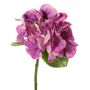 Fiori artificiali di ortensie CHIDORI, viola-crema, 30 cm, Ø 13 cm