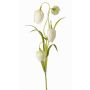 Fiori di scacchi artificiali SANEM, bianchi, 45cm, Ø3cm