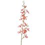 Ramo di orchidea Cattleya artificiale TRASSA, rosso-arancio, 80 cm