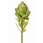 Fiore di carciofo in tessuto JENBALA, verde, 35 cm, Ø 6 cm