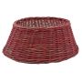 Cesto per albero di Natale MACARIO in rattan, rosso, 26cm, Ø65cm