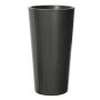 Vaso da fiori alto e rotondo THERESITA in plastica, con inserto, set di irrigazione, antracite, 61,5 cm, Ø 33 cm