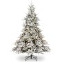 Albero di Natale artificiale TORONTO SPEED, innevato, LED, 275cm, Ø180cm
