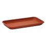 Sottopiantiera rettangolare URMINA in plastica, terracotta, 47x16x3 cm