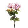 Mazzo di peonie artificiali VATANA, lilla chiaro-verde, 50 cm, Ø 18 cm