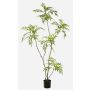 Albero artificiale di mogano KLEANA, tronchi artificiali, verde, 180 cm