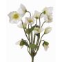 Rosa di Natale artificiale HALLA su stelo, bianco, 30cm, Ø7cm
