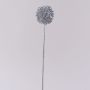 Allium artificiale HELLA, glitter, argento, 45cm