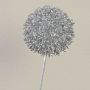 Allium artificiale HELLA, glitter, argento, 75cm, Ø11cm