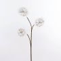 Soffione tarassaco sintetico THERESIA, bianco, 115cm, Ø12cm