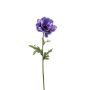 Fiore artificiale anemone URASSAYA, blu-viola, 45 cm