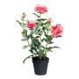 Fiore artificiale rosa FURHYN in vaso decorativo, rosa, 60 cm