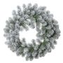 Corona decorativa di abete FRANKLIN, innevata, bianco-verde, Ø60cm