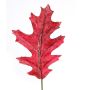 Foglia di quercia decorativa ERVINA, rosso, 20cm