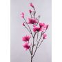 Ramo di magnolie finte YONA, rosa-fucsia, 130cm, Ø5-15cm