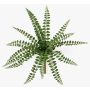 Pianta artificiale felce pelosa GEVROL su bastone, difficilmente infiammabile, verde, 35cm