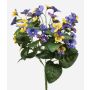 Pansé artificiale NORHA su bastoncino, giallo-blu-lilla, 30 cm
