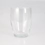 Vaso di vetro HENRY, rotondo e bulboso, trasparente, 19cm, Ø13,5cm