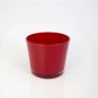 Vaso da piante in vetro ALENA, rosso, 12,5cm, Ø14,5cm